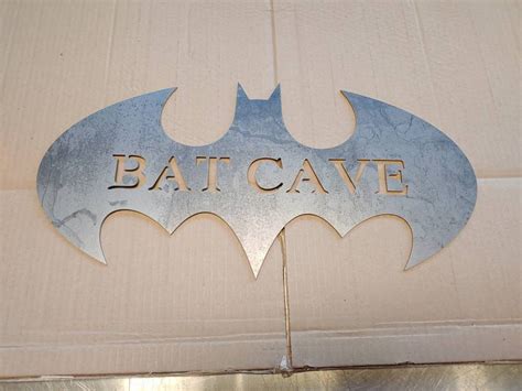 Batman Batcave Entrance Sign Bat Cave Decor | Etsy