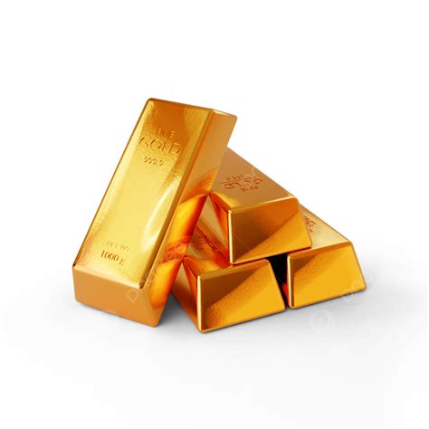 3d Rendering Of Gold Bars, 3d, Gold Bars, Rendering PNG Transparent ...