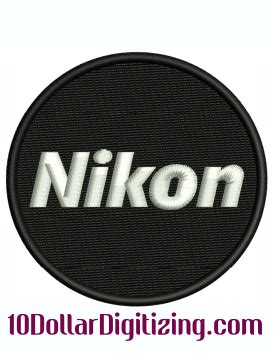 Nikon Logo Embroidery Design | Nikon Camera Logo Embroidery File