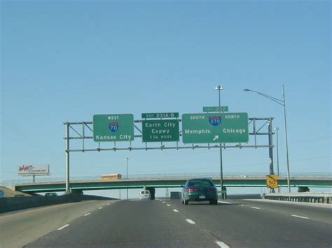 Interstate 70 West at Exit 232, Interstate 270 exits (1999 ...