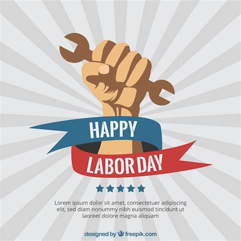 Premium Vector | Happy labor day poster