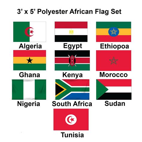 Countries Of Africa Flags