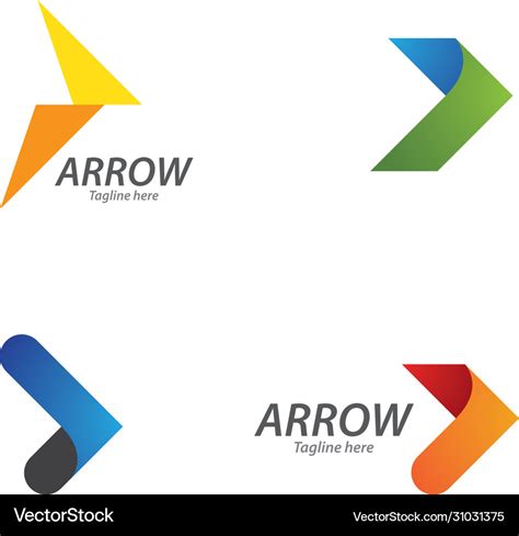 Arrow logo design Royalty Free Vector Image - VectorStock