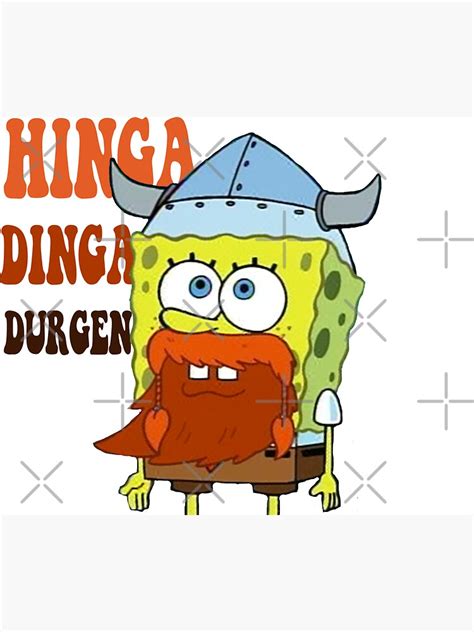 "Hinga Dinga Durgen (Spongebob/Leif Erikson)" Magnet for Sale by ...