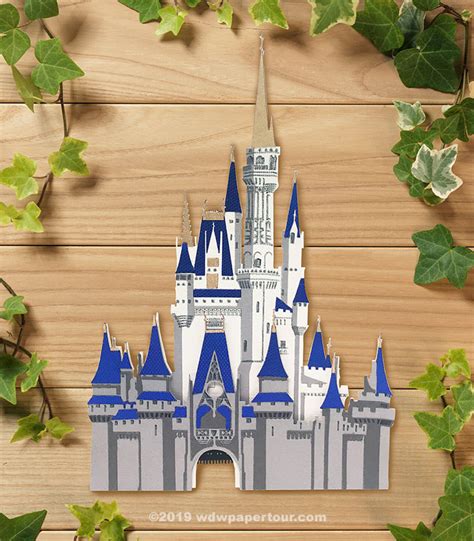 Cinderella Castle Paper Art with FREE SVG