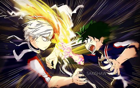 HD wallpaper: Anime, My Hero Academia, Izuku Midoriya, Shoto Todoroki ...