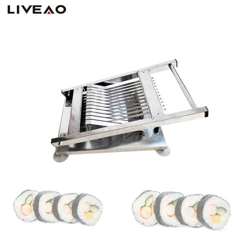 Japan Rice Sushi Roll Slicer: Automatic Cutting Machine With Precise ...