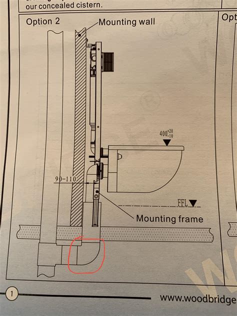 Wall Mounted Toilets Installation Diagrams