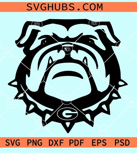 Georgia Bulldogs SVG, Georgia Bulldogs logo SVG, Bulldog Svg, Bulldog ...