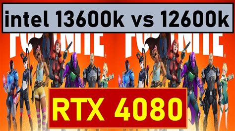 RTX 4080 benchmarks with intel 13600K vs 12600K 10+ Games tested - YouTube