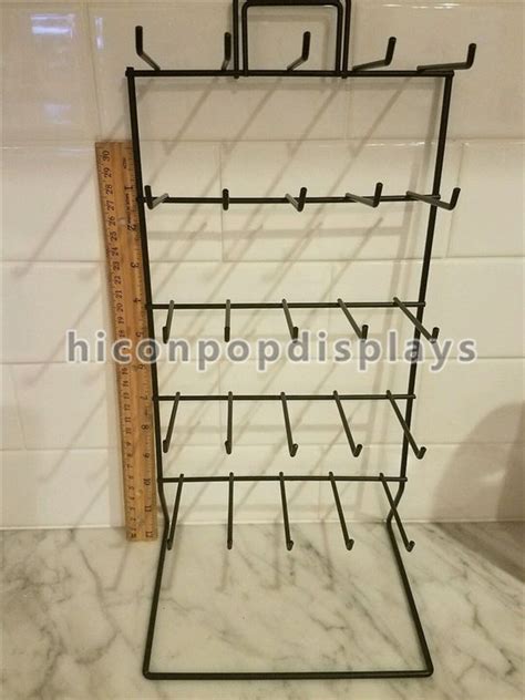 Simple Hanging Retail Display Fixtures 5 Tier 25 Prong Wire Counter ...