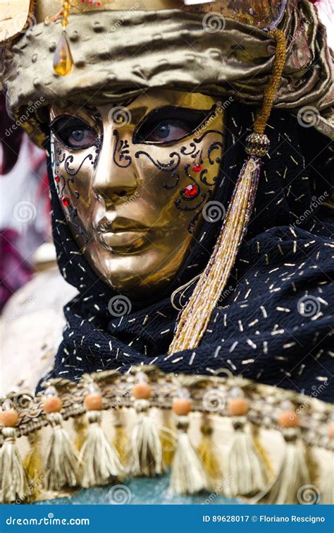 Gold Venetian mask stock image. Image of festival, makeup - 89628017