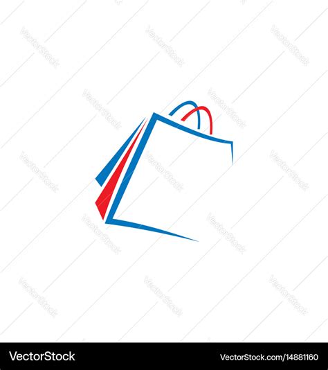 Shopping bag logo Royalty Free Vector Image - VectorStock