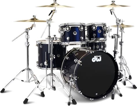 DW DWe 5-piece Drum Kit Bundle - Midnight Blue Metallic | Sweetwater