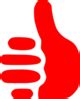 Red Thumbs Up Clip Art at Clker.com - vector clip art online, royalty ...