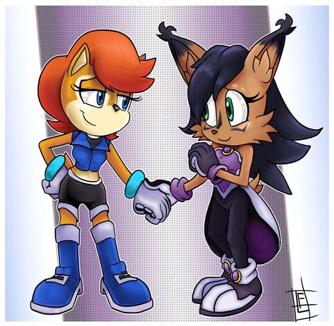 Sonic Universe : Sally and Nicole by FrancoisL-Artblog on DeviantArt