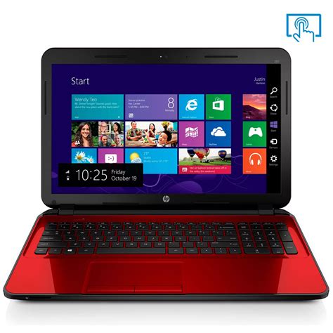 New Red HP 15.6 LED Backlit TouchScreen Laptop AMD Quad Core A8 2.4GHz ...