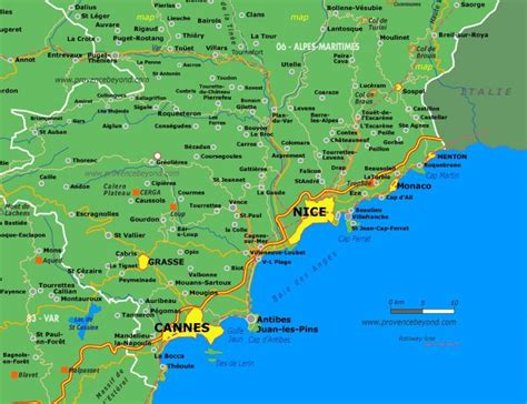 Nice region map - Nice region france map (Provence-Alpes-Côte d'Azur ...