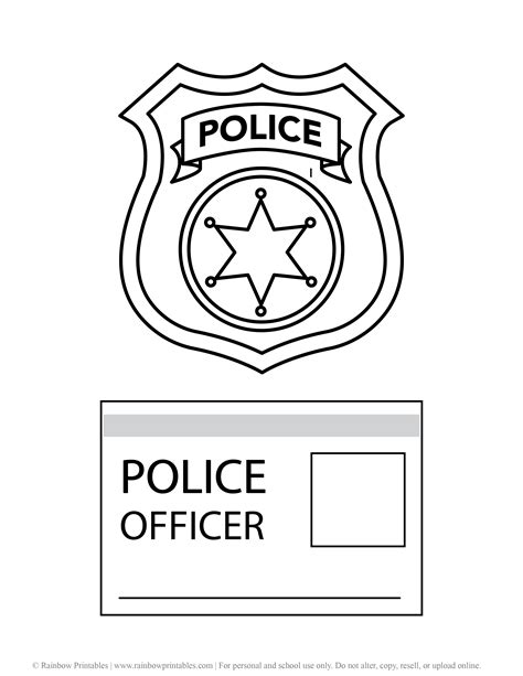 Free Printable Police Officer Badge - FREE PRINTABLE TEMPLATES