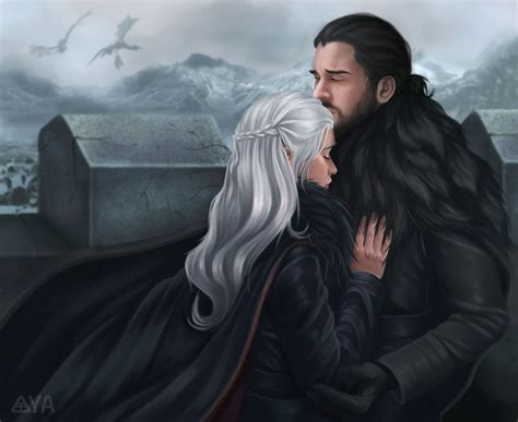 Daenerys Targaryen And Jon Snow Art