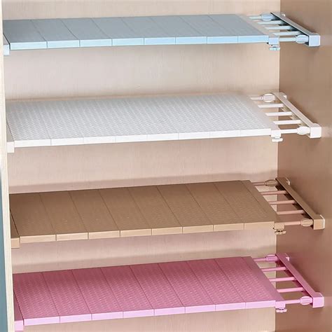 Adjustable Closet Organizer Storage Shelf Wall Mounted DIY Wardrobe ...