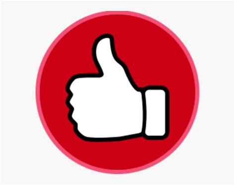 Red Thumbs Up Clipart, HD Png Download - kindpng