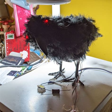 Halloween Raven with sound and thunder effect | Hackaday.io