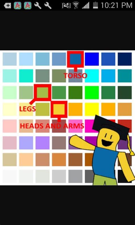 Correct colors to be a noob! | Roblox Amino