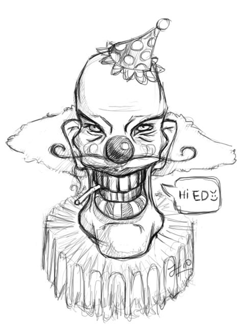 Easy Clown Drawing at GetDrawings | Free download