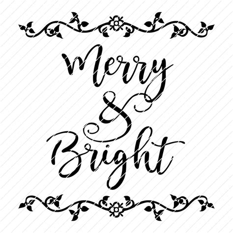 Merry And Bright SVG – Origin SVG Art