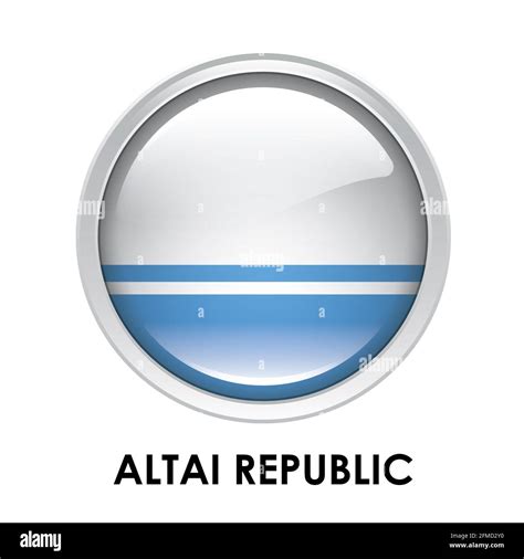 Round flag of Altai Republic Stock Photo - Alamy