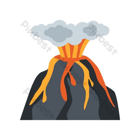 Volcano Clipart Transparent Emoji PNG Images | PSD Free Download - Pikbest