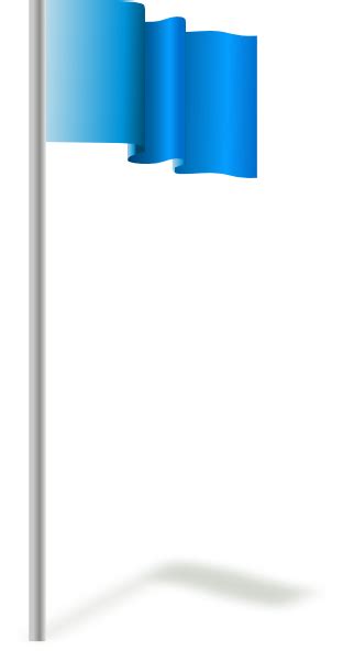 Blue Flag In The Wind Clip Art at Clker.com - vector clip art online ...