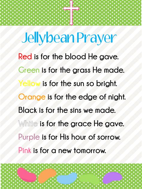 Jellybean Prayer - poem found on pinterest, graphics assembled by Kathy ...