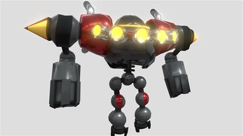 Eggman's Mech - Sonic Unleashed - Rigged - Download Free 3D model by ...