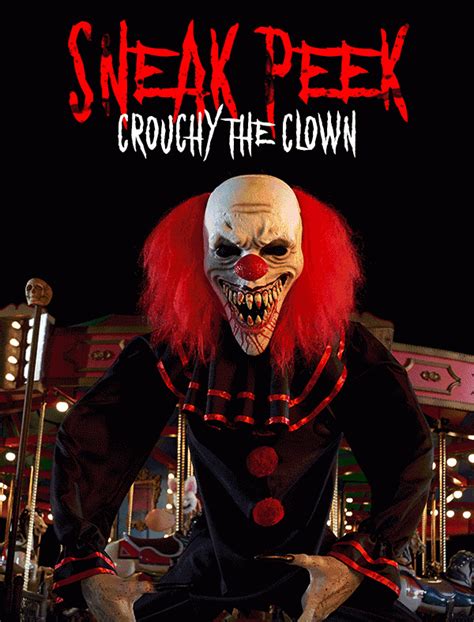 Animatronic Sneak Peek: Crouchy the Clown - Spirit Halloween Email Archive