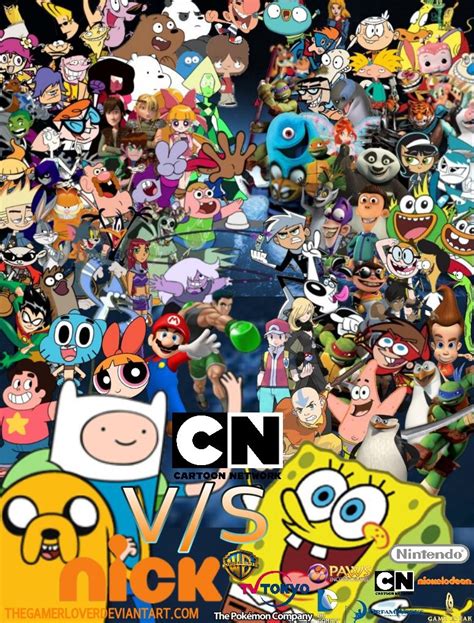 Cartoon Network vs Nick Wallpaper by TheGamerLover | Old cartoon ...