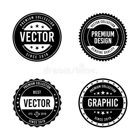 Vintage badge design set stock vector. Illustration of night - 135765546