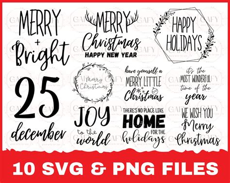 Christmas SVG Bundle, Christmas Sign Svg , Merry Christmas Svg ...