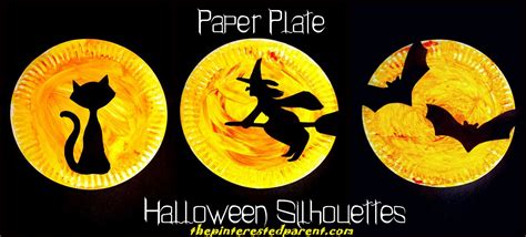 Halloween Paper Plate Silhouette Crafts – The Pinterested Parent