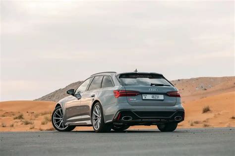 Rent Audi RS6 (Grey), 2023 in Dubai - Turboplus