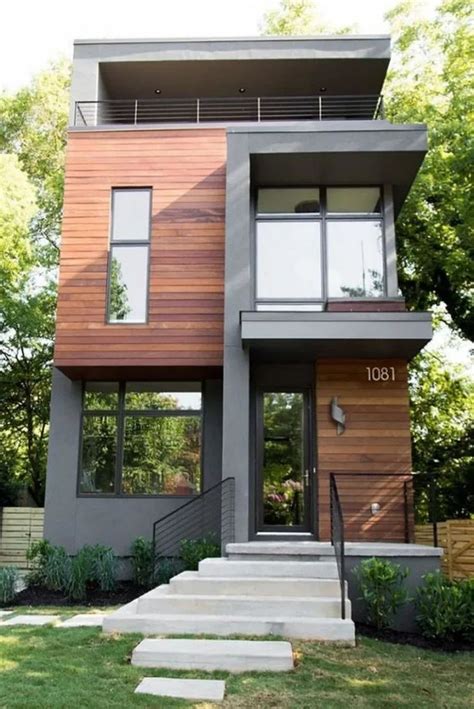 35 Awesome Small Contemporary House Designs Ideas To Try - BESTHOMISH