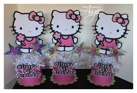 SCRAPPIN MEMORIES: hello kitty birthday decor set : centerpieces ...