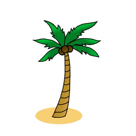 How to Draw a Coconut Tree - Step by Step Easy Drawing Guides - Drawing ...