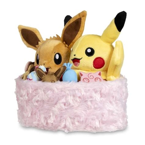 Seasonal Celebrations: Pikachu & Eevee Sweet Days Plush - 7 ¼ In ...