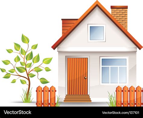 Small house Royalty Free Vector Image - VectorStock