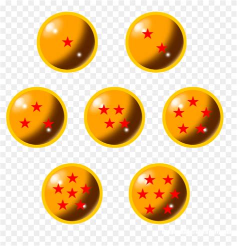 Dragonballs Png - Dragon Ball Z Seven Dragon Balls, Transparent Png ...