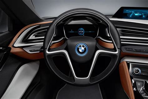 BMW i8 Spyder concept steering wheel