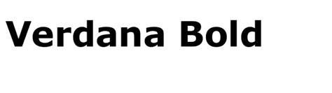 Verdana Bold Font - FontPalace.com