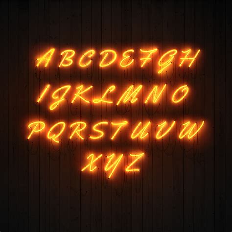 PSD Neon Font :: Behance